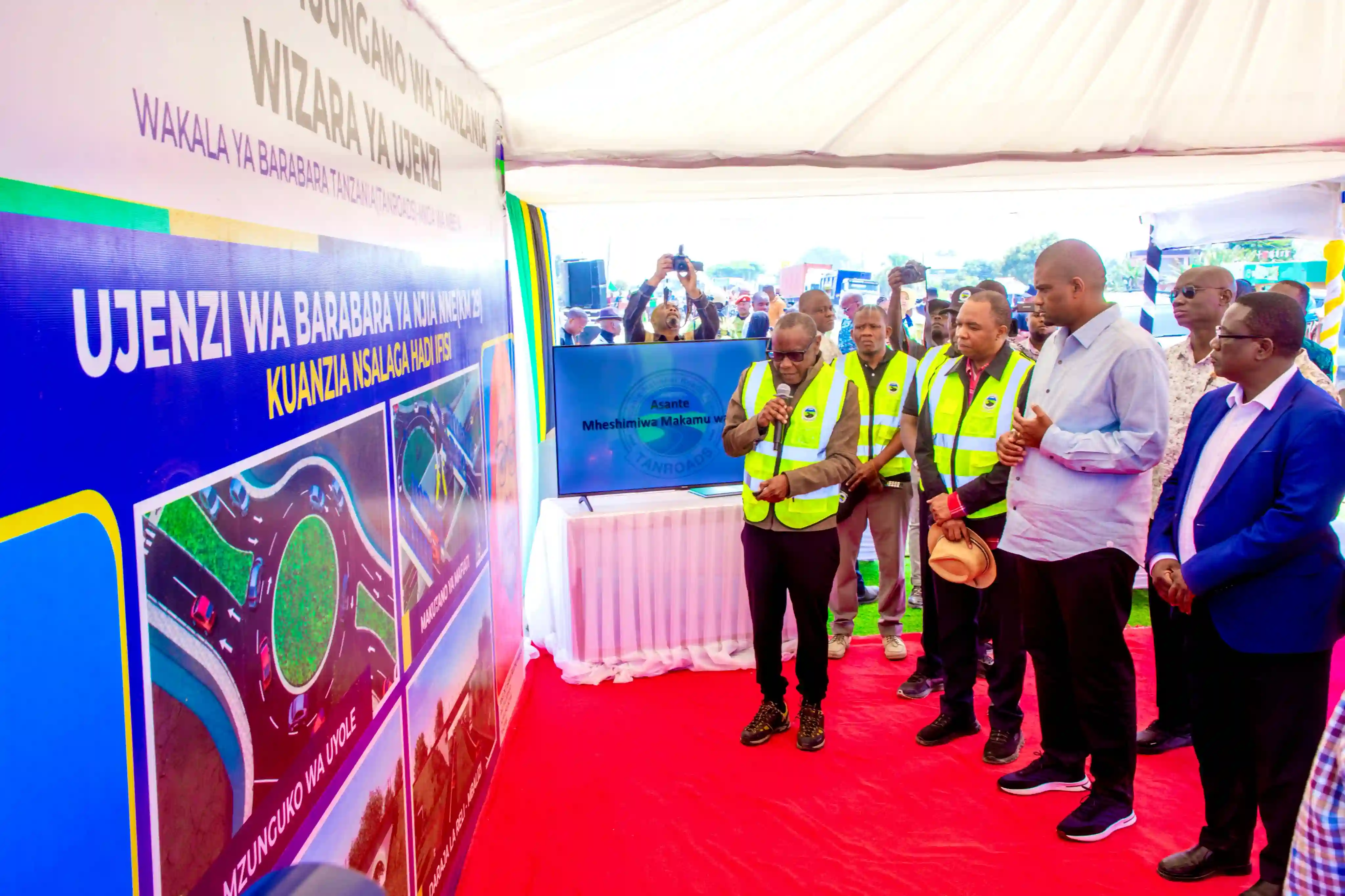 VP NDEJEMBI REVIEWS PROGRESS ON KEY HIGHWAY LINKING TANZANIA TO SADC MARKETS