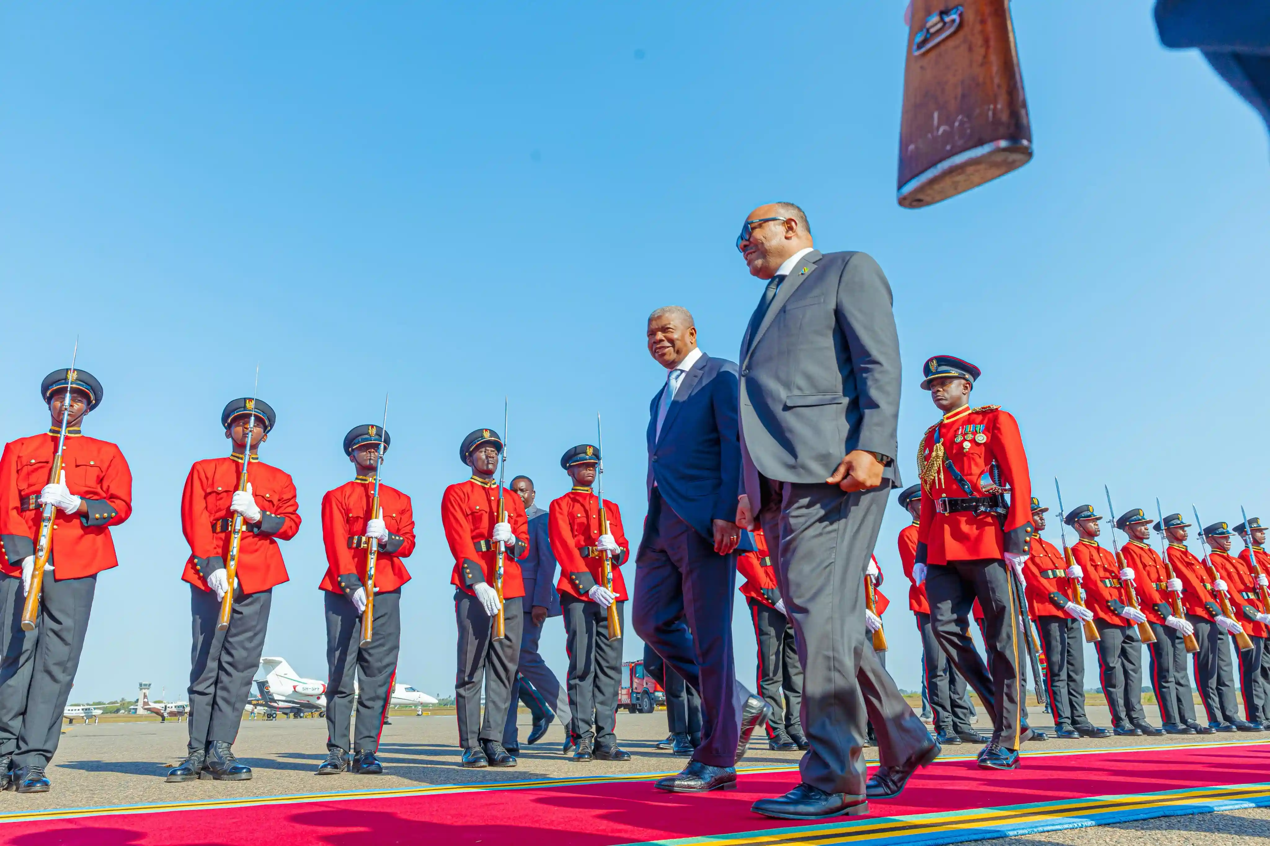 ANGOLAN PRESIDENT ARRIVES IN TANZANIA FOR THREE-DAY STATE VISIT