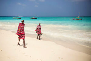 Zanzibar leaders inaugurating development projects worth 1.8 trillion shillings during the 62nd Zanzibar Revolution celebrations.